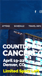Mobile Screenshot of cancercon.org